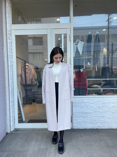 ウールライクロングカーディガン