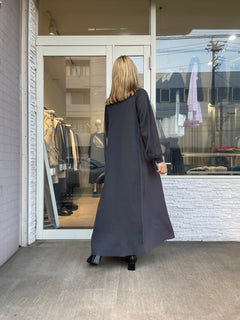 チュールドッキングフロントジップワンピース