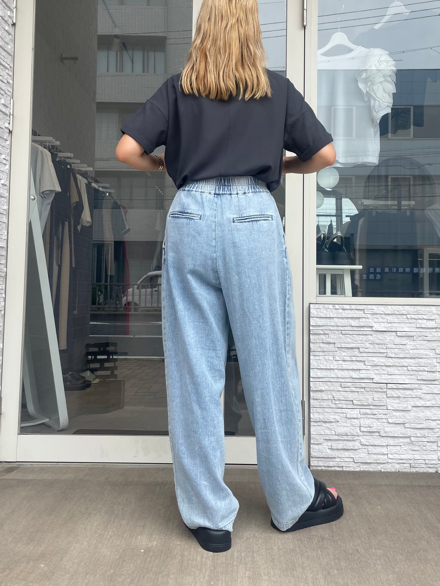 【再入荷】ストレッチシフォンブラウス