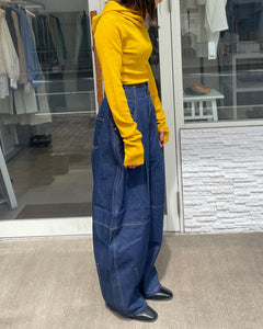 ハイウエストボリュームデニム