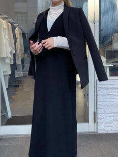 Vネックジャンパースカート