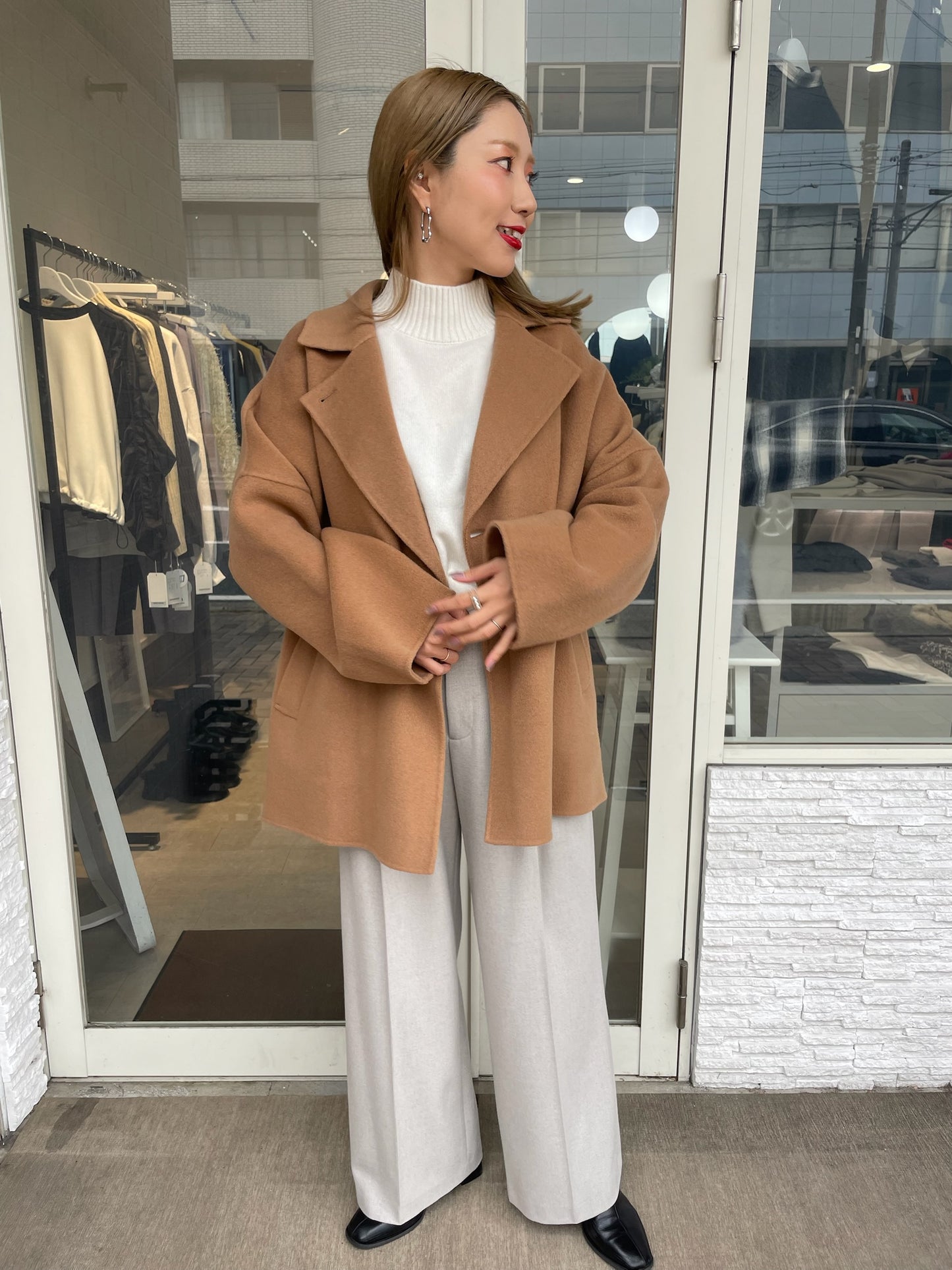 ぺコラムウールミドルコート