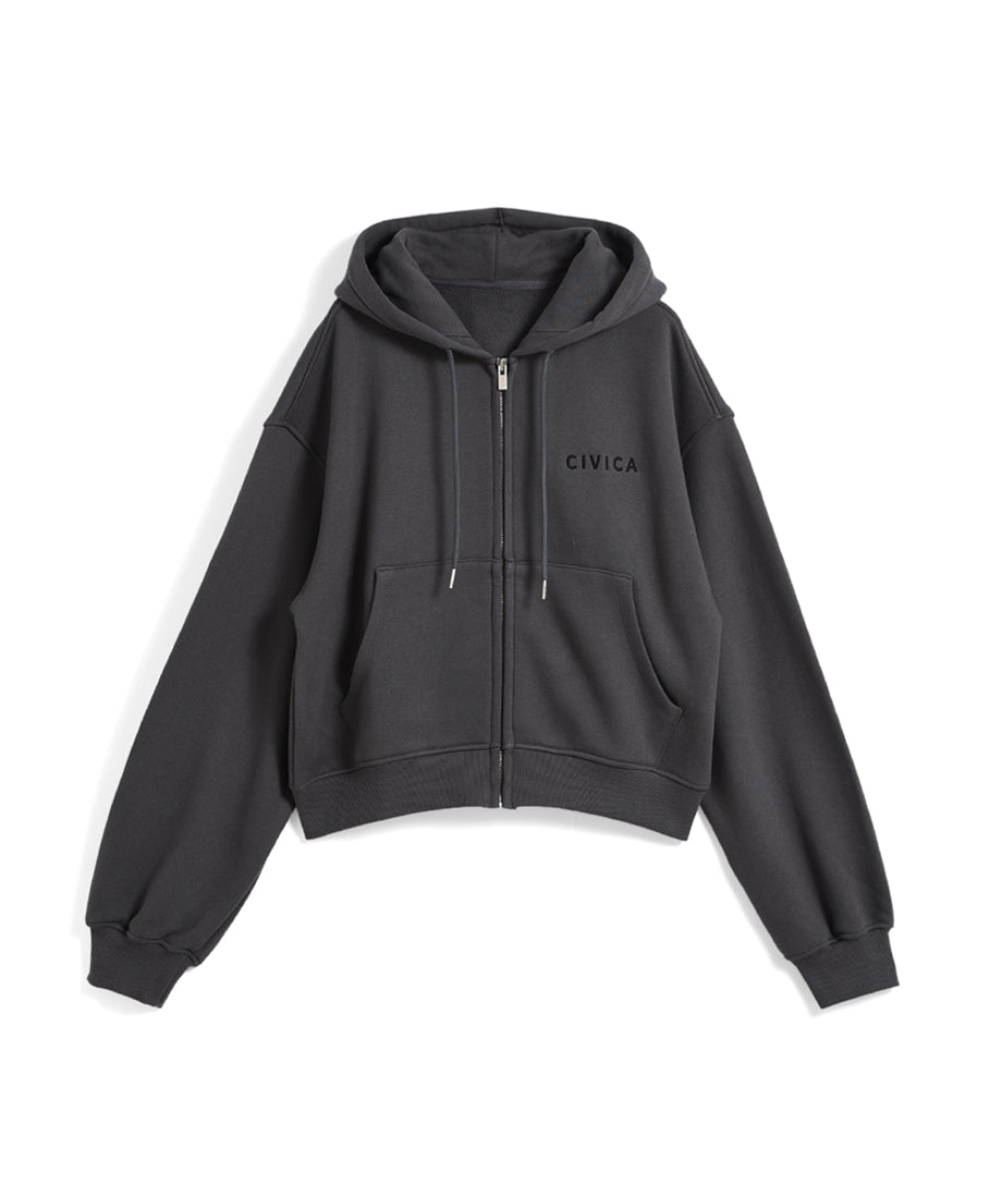 logo sweat zip hoodie