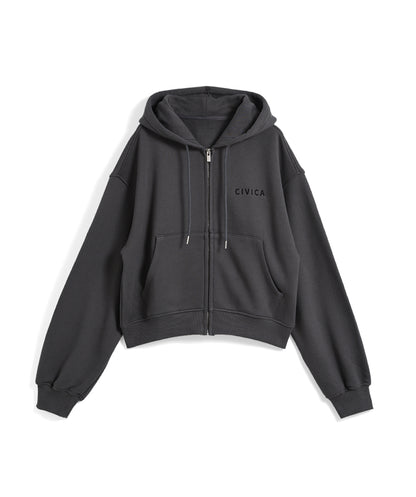 logo sweat zip hoodie