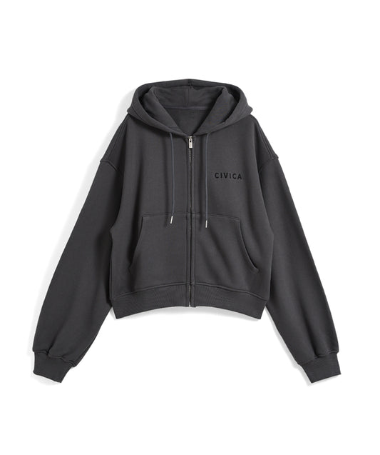 logo sweat zip hoodie