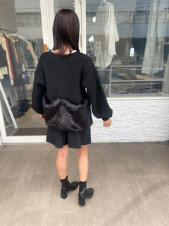 ボリュームファーカーディガン