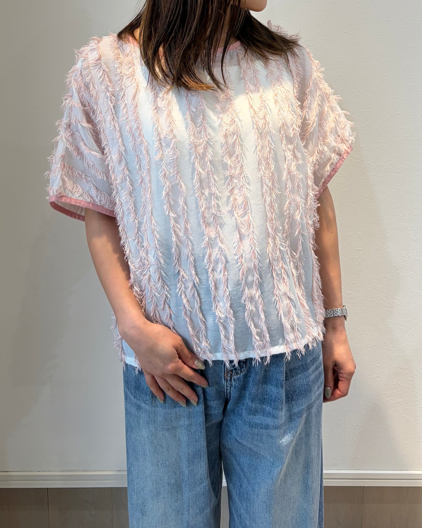 ジャガードブラウス