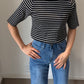 コンパクトサマーボーダーニット