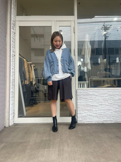 バックスリットフーディー