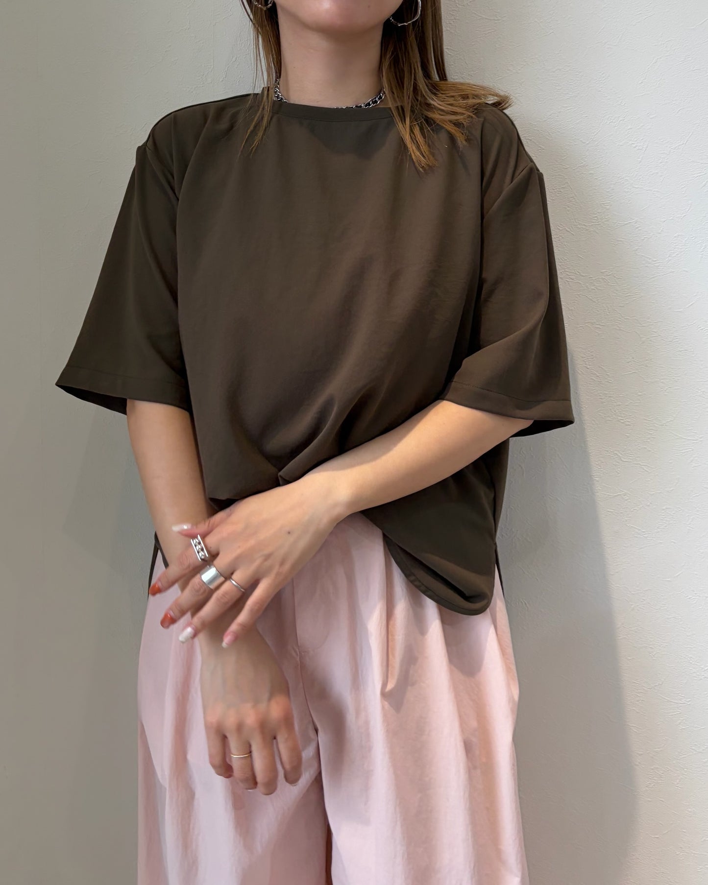 ストレッチシフォンブラウス