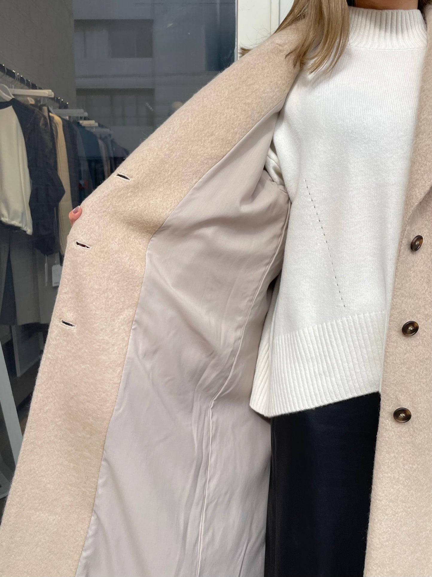 シャギーロングコート