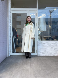 スタンドカラースプリングコート