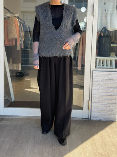 シャギーニットベスト