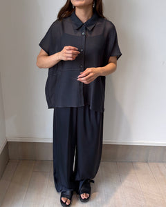 メッシュシアーシャツ