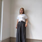 シルケットバックスリットTシャツ