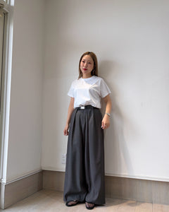 シルケットバックスリットTシャツ