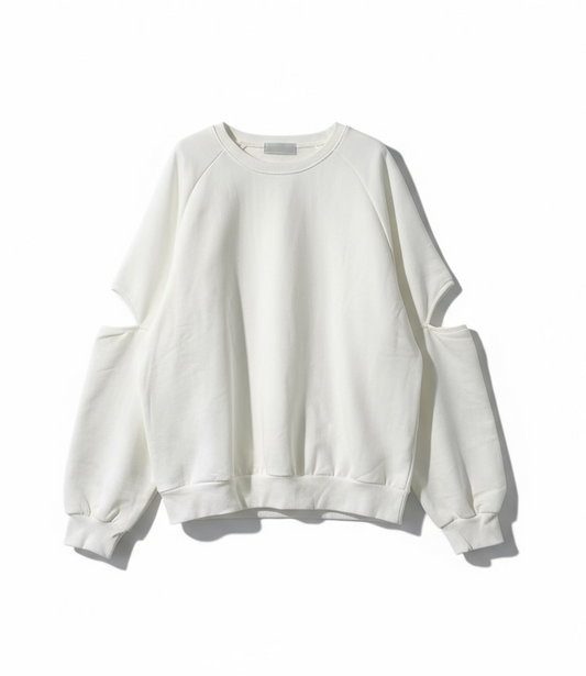 cut out sweat pullover