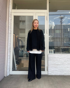 カットオフスウェットプルオーバー