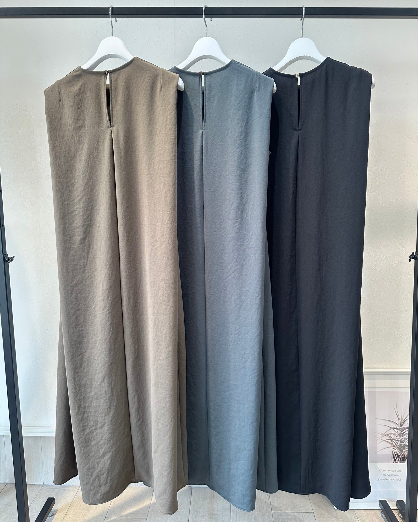 ストレッチシフォンワンピース