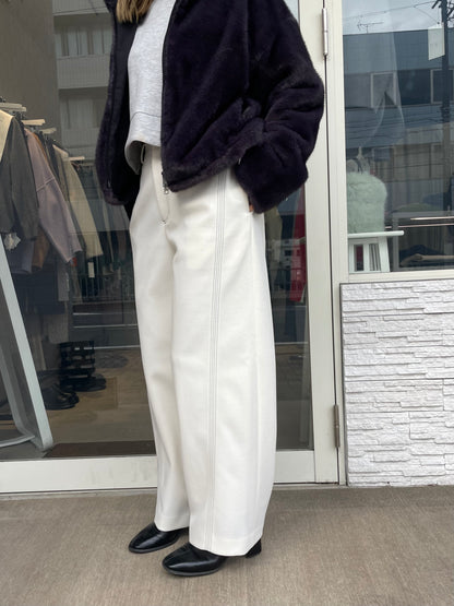 ステッチデザインバレルパンツ