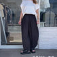 ストレッチシフォンボリュームパンツ