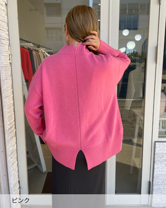 【新色追加！】ウール100%オフタートルニット