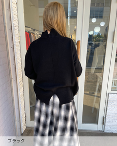 【新色追加！】ウール100%オフタートルニット